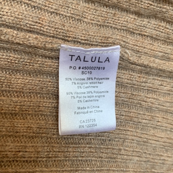 Talula tan cashmere open cardigan - Picture 6 of 6